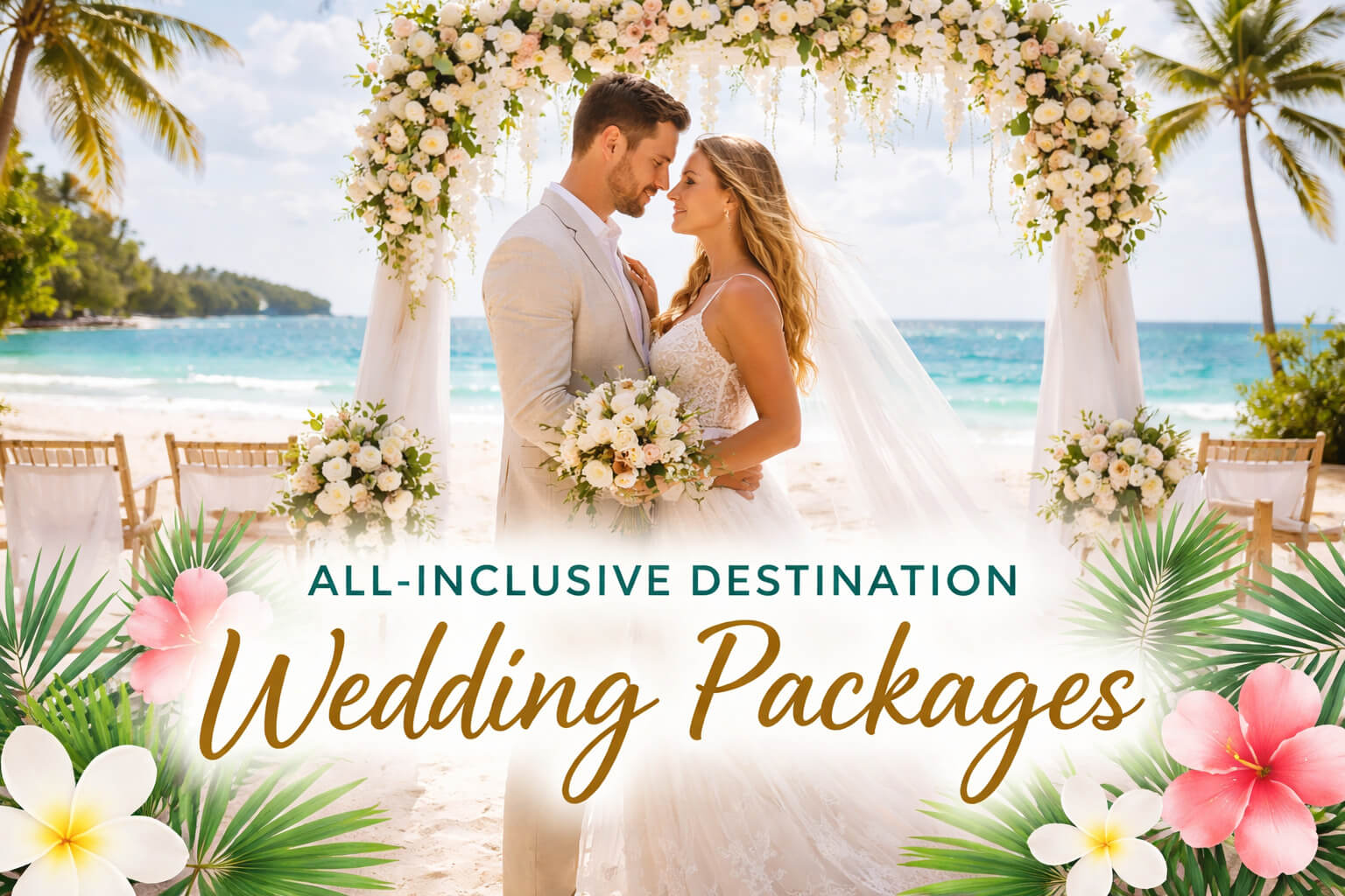 All-Inclusive Destination Wedding Packages on a Tropical Beach