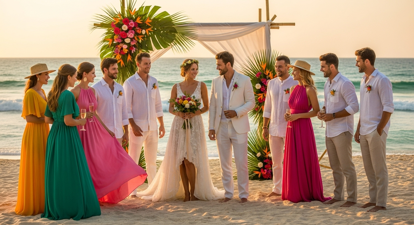 Destination Wedding at Moon Palace Jamaica destination wedding attire