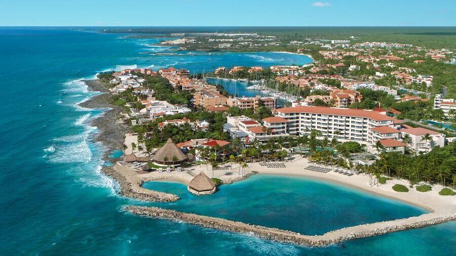 Dreams Aventuras Riviera Maya all-inclusive destination wedding Puerto Aventuras marina