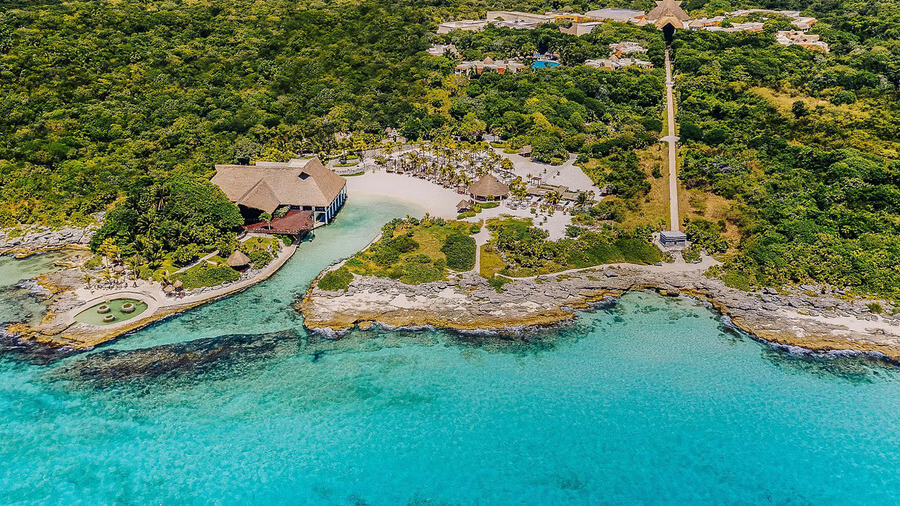 Occidental at Xcaret Destination eco-resort wedding Riviera Maya Mayan ruins jungle